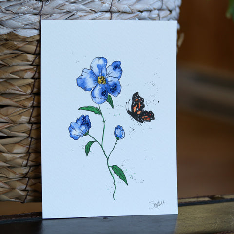 Blues with butterfly - limited print edition
