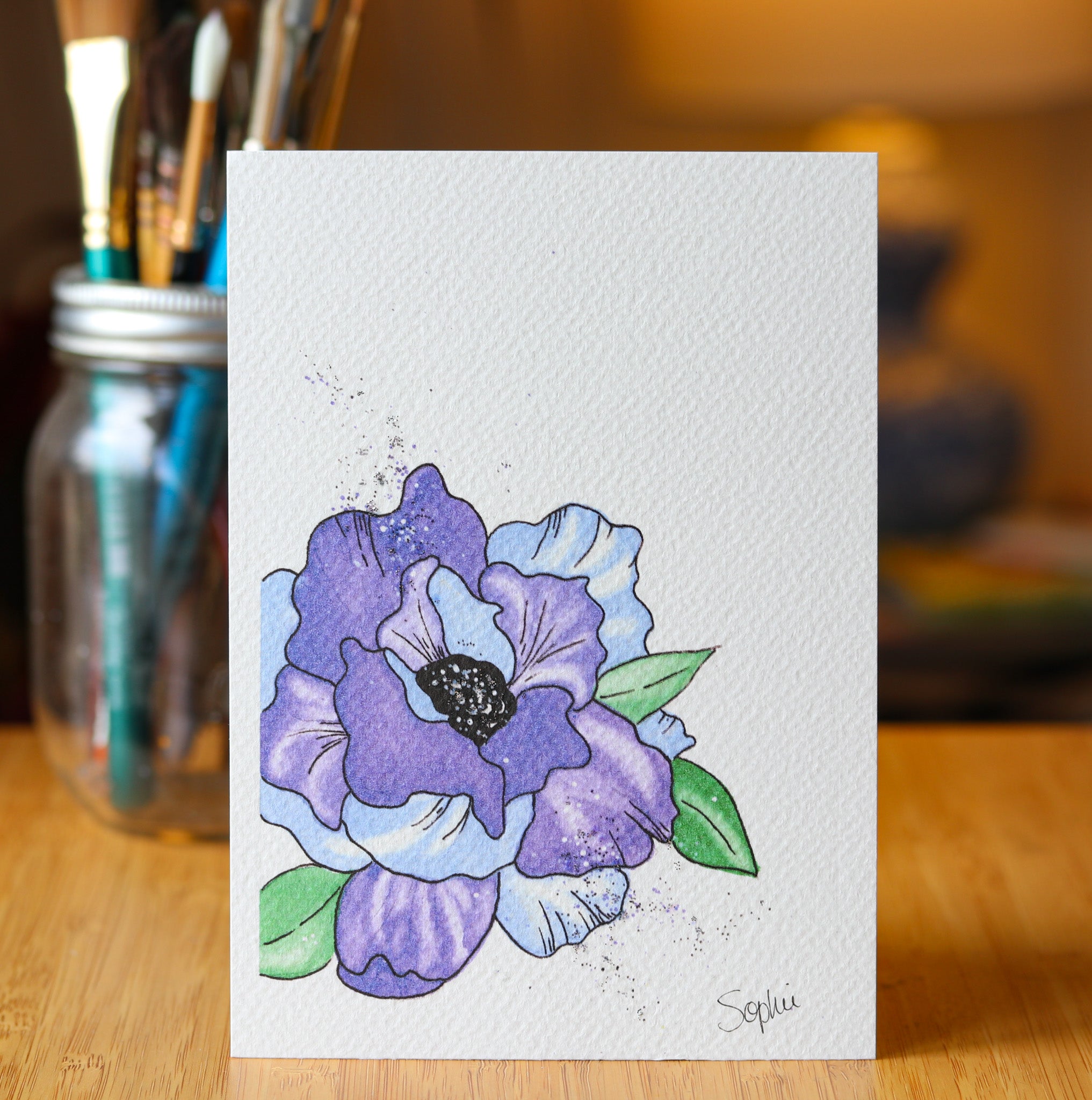 PURPLE FLOWER - limited print edition