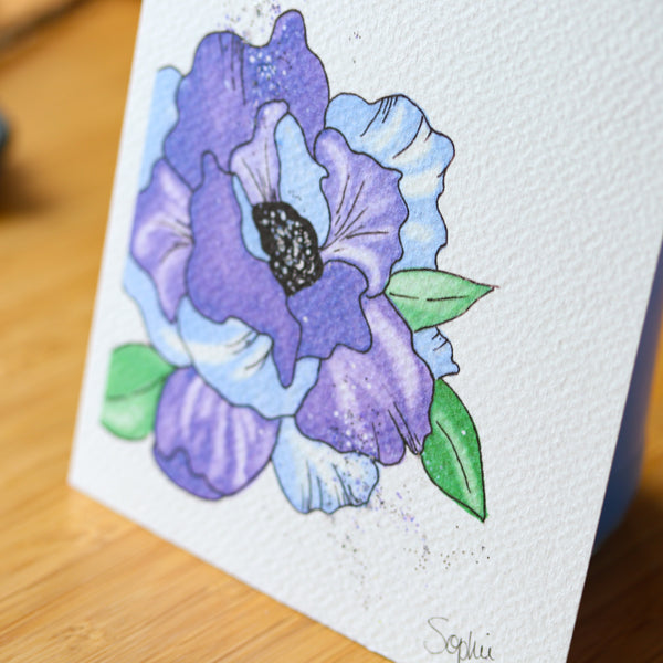 PURPLE FLOWER - limited print edition