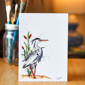 BLUE HERON - limited print edition